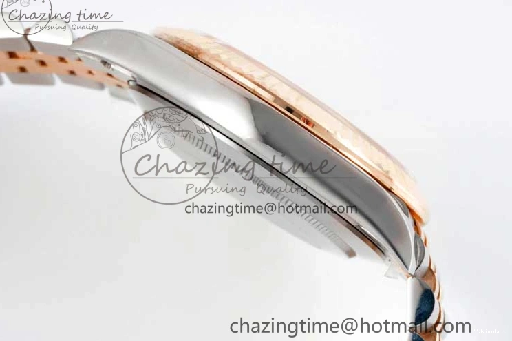 Jubilee Edition Dial VR3235 904L JDF RG V2 Steel Diamonds SS 41 RG Bracelet SS 1:1 Best DateJust Brown on 0828